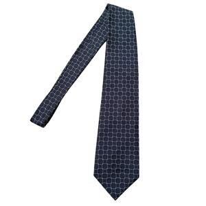 Brooks Brothers 346 100% Pure Silk Tie Necktie Jacquard Blue Pattern Wide USA